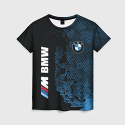Футболка женская BMW M Series Синий Гранж, цвет: 3D-принт