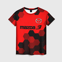Футболка женская MAZDA 3 Графика, цвет: 3D-принт