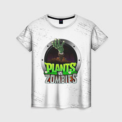 Футболка женская Plants vs Zombies логотип, цвет: 3D-принт