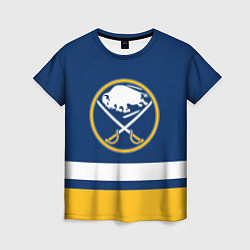 Футболка женская Buffalo Sabres, Баффало Сейберз, цвет: 3D-принт