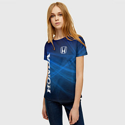 Футболка женская Honda - Blue, цвет: 3D-принт — фото 2