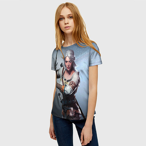 Женская футболка Ciri sword / 3D-принт – фото 3