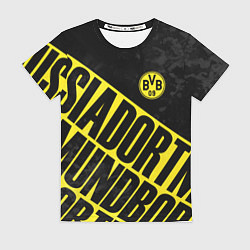 Футболка женская Боруссия Дортмунд, Borussia Dortmund, цвет: 3D-принт