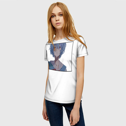 Женская футболка Рей евангелион / 3D-принт – фото 3