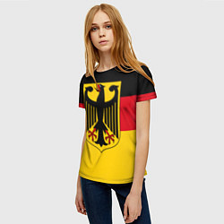 Футболка женская Германия - Germany, цвет: 3D-принт — фото 2
