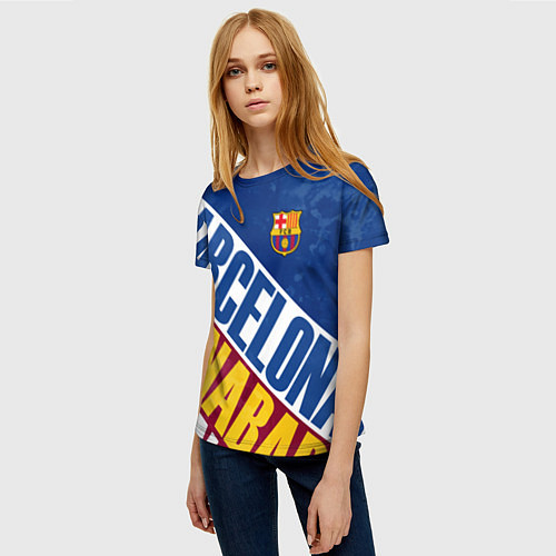 Женская футболка Barcelona , Барселона / 3D-принт – фото 3