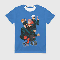 Женская футболка Magic team here