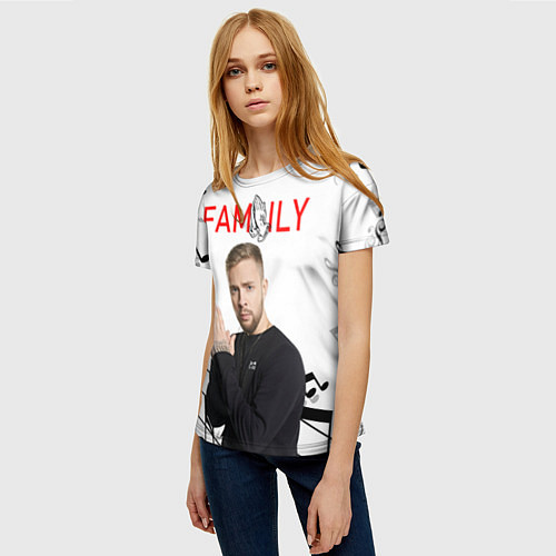 Женская футболка Егор Крид - Family / 3D-принт – фото 3