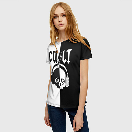Женская футболка TDG CULT ACDC / 3D-принт – фото 3