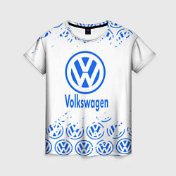 Футболка женская Volkswagen фольксваген, цвет: 3D-принт