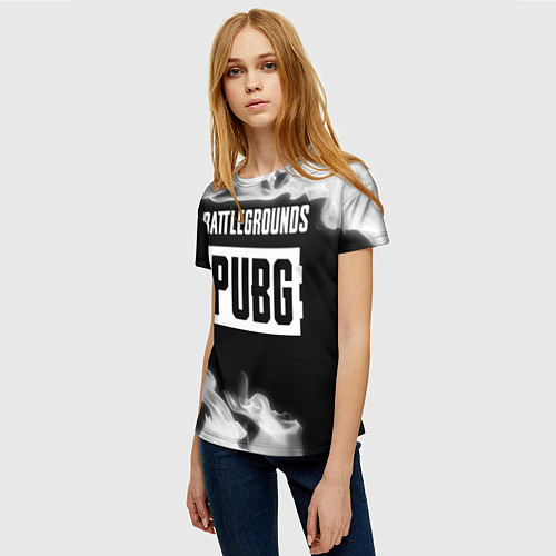 Женская футболка ПАБГ: БАТЛГРАУНД PUBG Fire / 3D-принт – фото 3