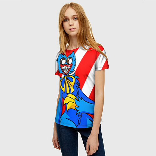 Женская футболка Хагги Вагги Телосложение девушки / 3D-принт – фото 3