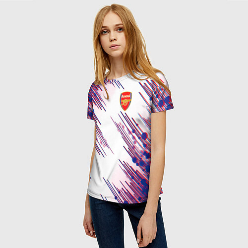 Женская футболка Arsenal mikel arteta / 3D-принт – фото 3