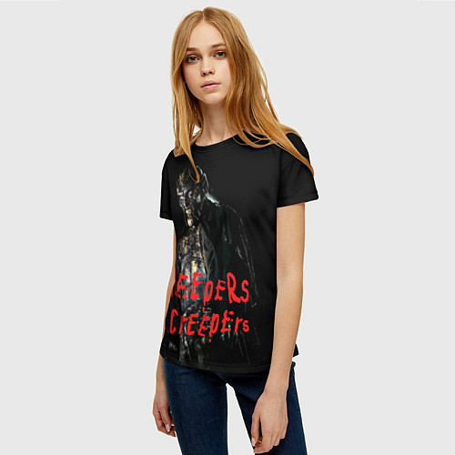 Женская футболка Джиперс Криперс - жуткий монстр / 3D-принт – фото 3