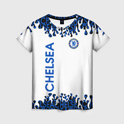 Футболка женская Chelsea челси спорт, цвет: 3D-принт