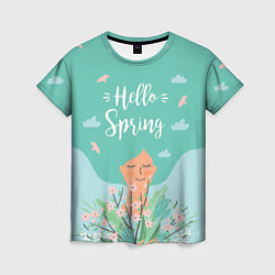 Футболка женская Hello spring, цвет: 3D-принт