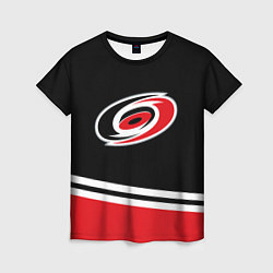 Футболка женская Carolina Hurricanes , Каролина Харрикейнз, цвет: 3D-принт