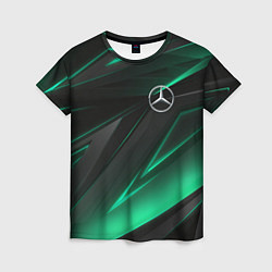 Женская футболка MERCEDES-BENZ AMG NEON STRIPES PETRONAS