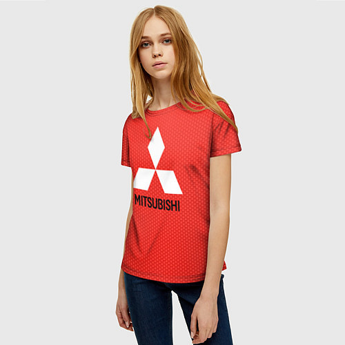 Женская футболка Митсубиси / 3D-принт – фото 3