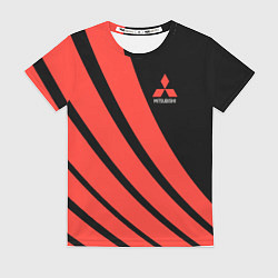 Футболка женская Митсубиси Mitsubishi Спорт, цвет: 3D-принт