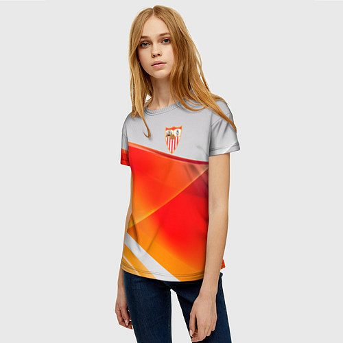 Женская футболка Sevilla спорт / 3D-принт – фото 3