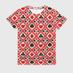 Женская футболка Масти Карточные