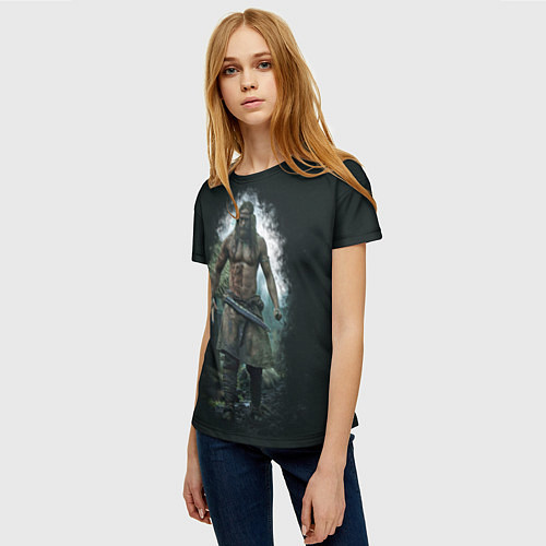 Женская футболка Северянин Амлет / 3D-принт – фото 3