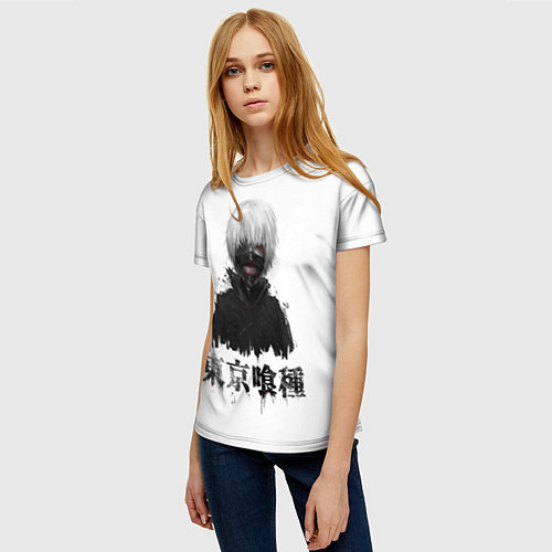 Женская футболка True ghoul Dead Inside / 3D-принт – фото 3