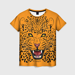 Футболка женская Leopard Леопард, цвет: 3D-принт
