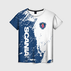 Футболка женская SCANIA SAAB, цвет: 3D-принт