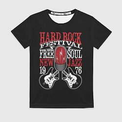 Футболка женская HARD ROCK FESTIVAL, цвет: 3D-принт