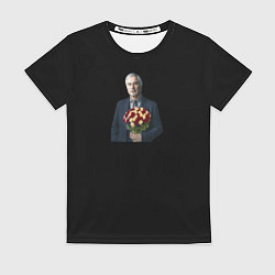 Футболка женская Валерий Меладзе с цветами, цвет: 3D-принт