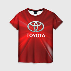 Футболка женская Toyota тойота, цвет: 3D-принт