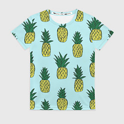 Женская футболка Рисунок ананасов