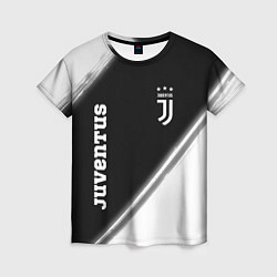 Футболка женская ЮВЕНТУС Juventus Краска, цвет: 3D-принт