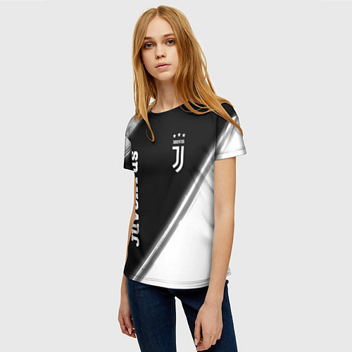 Женская футболка ЮВЕНТУС Juventus Краска / 3D-принт – фото 3
