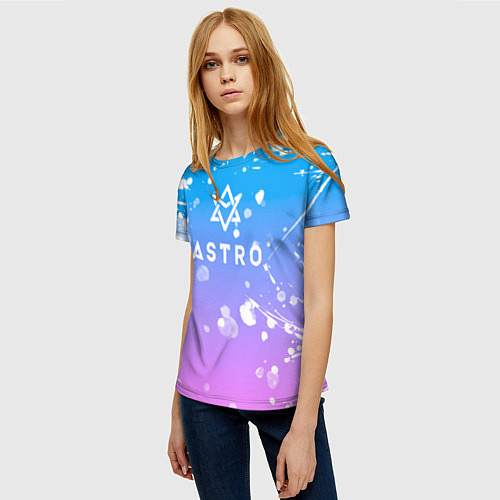 Женская футболка Astro / 3D-принт – фото 3