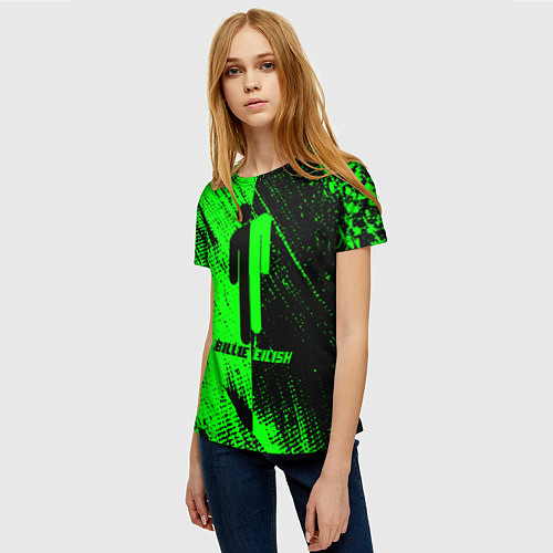 Женская футболка Billie eilish билли айлиш / 3D-принт – фото 3