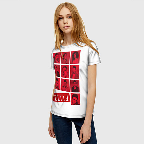 Женская футболка Элитный каст / 3D-принт – фото 3