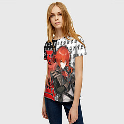 Футболка женская DILUC - ДИЛЮК ГЕНШИН ИМПАКТ, цвет: 3D-принт — фото 2