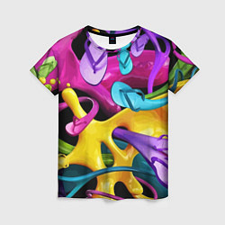 Футболка женская Пляжный паттерн Summer, цвет: 3D-принт