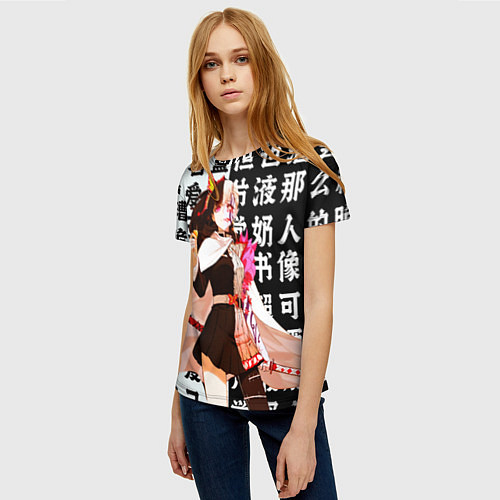 Женская футболка Канао Демон Клинок рассекающий демонов / 3D-принт – фото 3