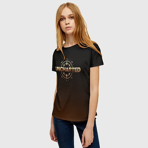 Женская футболка Анчартед: На картах не значится / 3D-принт – фото 3
