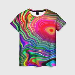 Футболка женская Expressive pattern Neon, цвет: 3D-принт