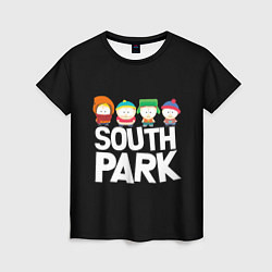 Футболка женская Южный парк мультфильм - персонажи, цвет: 3D-принт