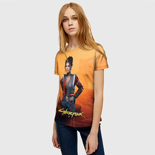 Женская футболка Панам пустоши Cyberpunk2077 / 3D-принт – фото 3