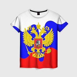 Футболка женская Герб россии герб, цвет: 3D-принт