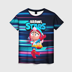 Футболка женская JANET ДЖАНЕТ BRAWLSTARS, цвет: 3D-принт