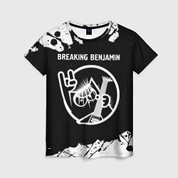 Футболка женская Breaking Benjamin КОТ Брызги, цвет: 3D-принт