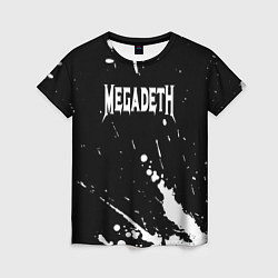 Футболка женская Megadeth, цвет: 3D-принт